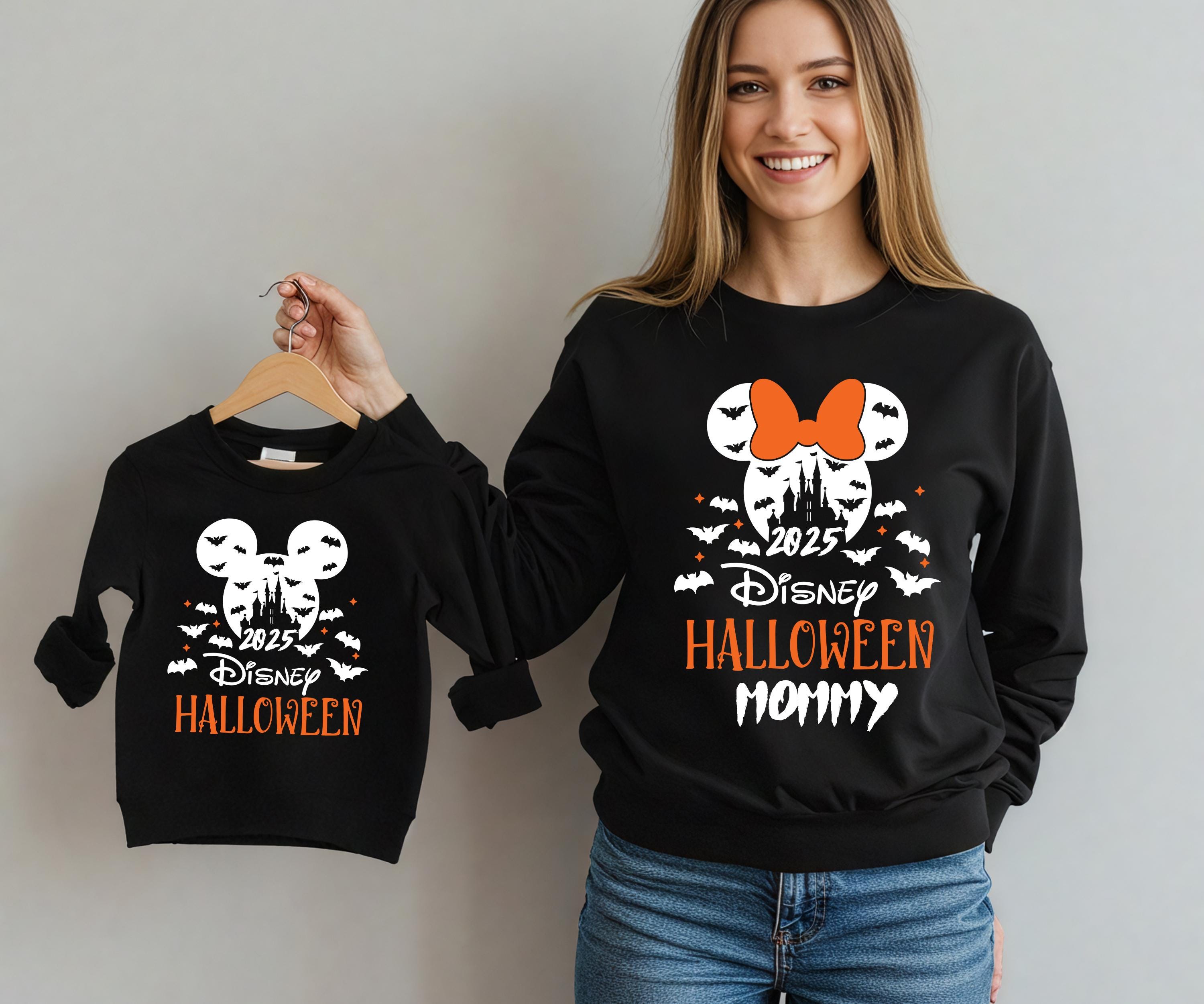 MICKEY Minnie ディズニーヴィンテージアメリカハロウィンスウェット Amazon.com: Disney - Halloween Mickey and Minnie Flying
