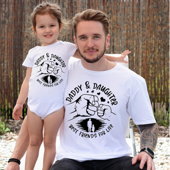 Maglietta papà e figlia, regalo per la festa del papà da parte