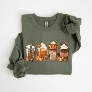 Nightmare Before Coffee Shirt, Cute Halloween Sweatshirt, Coffee Lover Shirt, Pumpkin Spice Latte,Skeleton Halloween Shirt,Coffee Fall Shirt