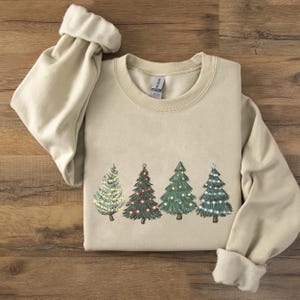 Christmas Sweatshirt, Christmas Sweater, Christmas Crewneck, Christmas Tree Sweatshirt, Holiday Sweaters for Women, Winter Sweatshirt