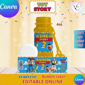 Toy Story - Bubble 113 g mall. Redigerbar i CANVA