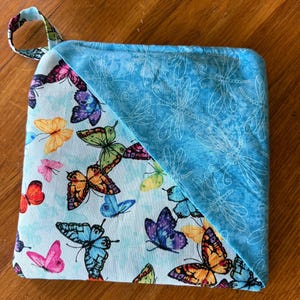 Butterfly and Dragonfly Pocket Potholder