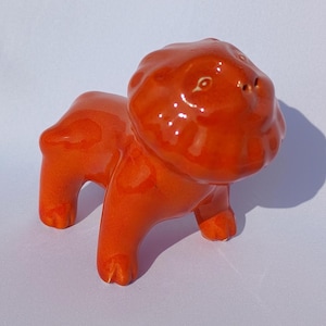 Handmade Lion Mini Ceramic Sculpture - Small Animal Figurine