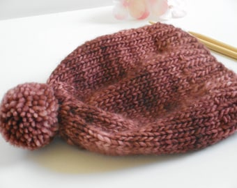 3-6 Mos. Baby Hat/Knit Baby Hat/Knit Baby Beanie/Beanie/Hand Knit Baby Hat/Knit Baby Beanie