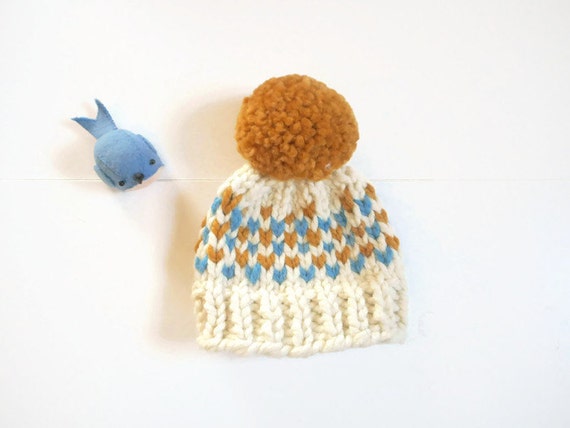 chunky knit baby hat
