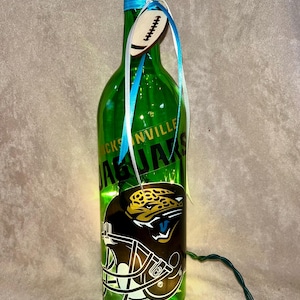 Jacksonville Jaguars Lighted Wine Bottle