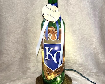 Kansas City Royals Lighted Wine Bottle