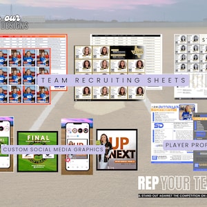 Personalized Sports Team Roster Design | Tailored Canva Template for ...