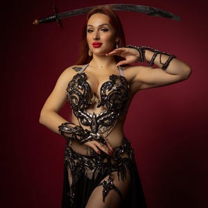 Made to order black  belly dance costume , crystals sparkling bra belt skirt set belly dance,professional performance belly dance costume
