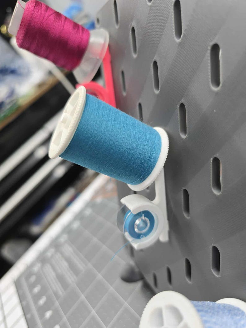 Thread Spool & Bobbin Holder for IKEA SKADIS Sewing for Size A Bobbins ...