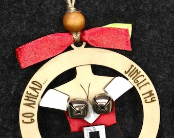Jingle my bells, Adult Ornament Girl