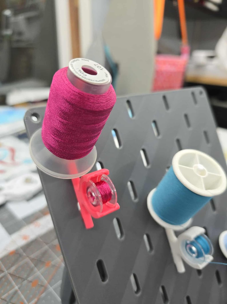 Thread Spool & Bobbin Holder for IKEA SKADIS Sewing for Size A Bobbins ...