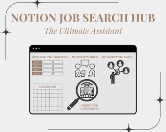 Career Search Hub - Job Search Planner, Job Application Tracker, Interview Scheduler, Research Organizer