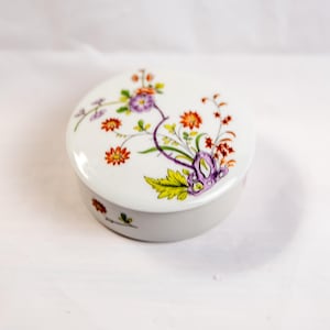 Vintage Limoges France Metropolitan Museum of Art (MET) Floral Trinket Box