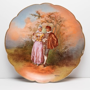 Antique French Limoges L.R.L. Decorative Plate