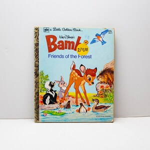 Vintage 1980 Little Golden Book, Disney&#39;s Bambi Children&#39;s Book