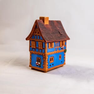 Fachwerk Winstub Midene Handmade Tealight & Incense/Oil Diffuser Ceramic House