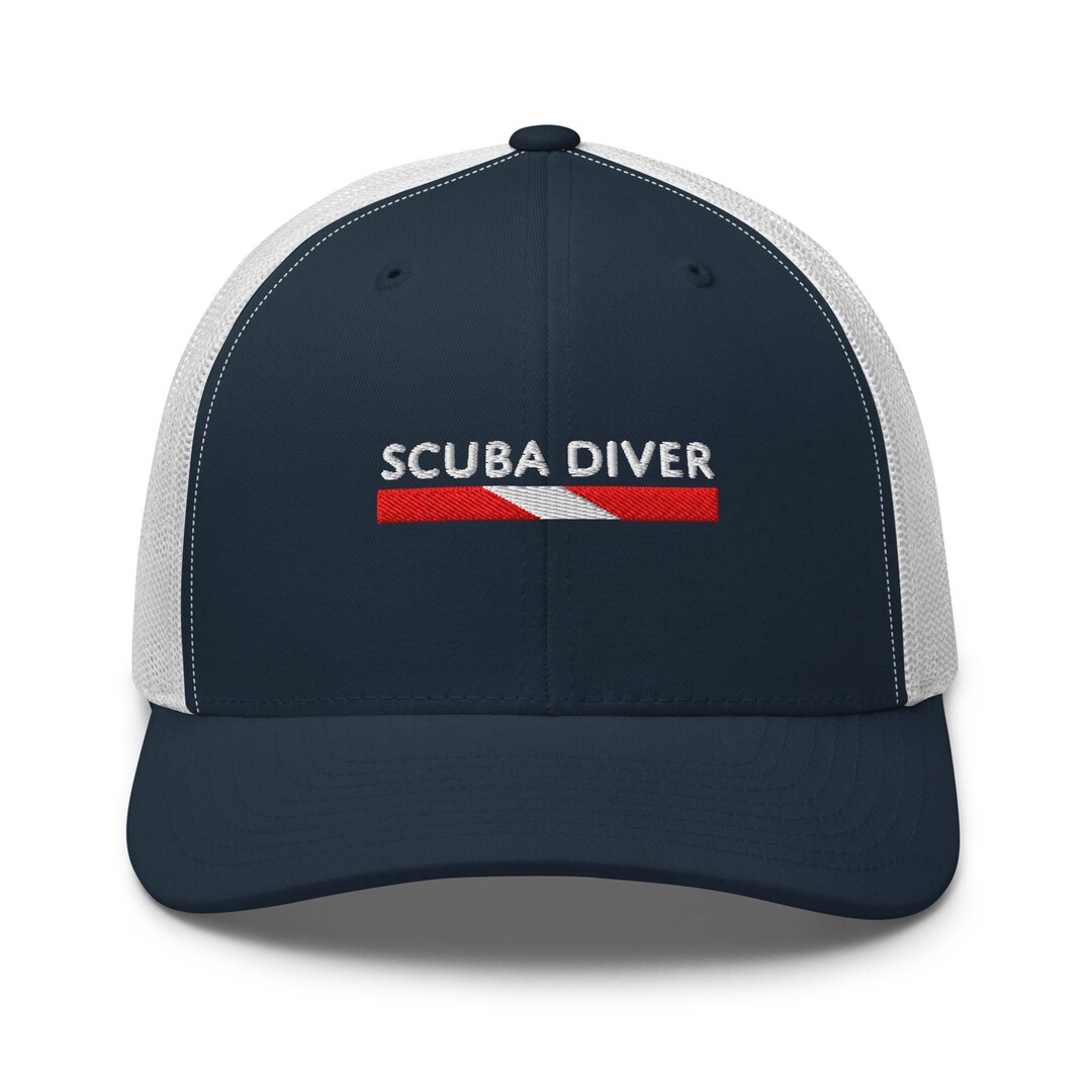 Scuba Diver Trucker Cap | Mesh Back Hat - Etsy