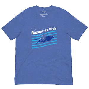 Taucher T-Shirt: Bucear es Vivir - Ocean Lover Graphic Tee