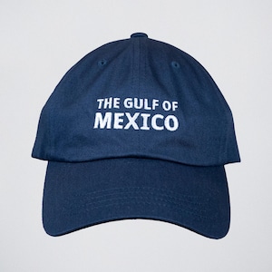 Gorra clásica del Golfo de México: sarga de algodón azul marino, perfil bajo