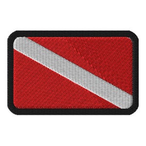 Scuba Dive Flag Patch | Diver Patch, Scuba Flag, Scuba Patch