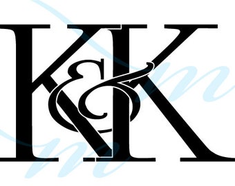 Download Monogram Kk Svg Etsy