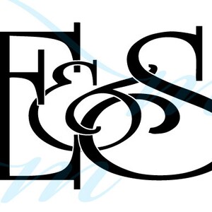 SALE! E&S Intertwining Ampersand Monogram (instant download - jpg, psd, pdf, svg, eps)