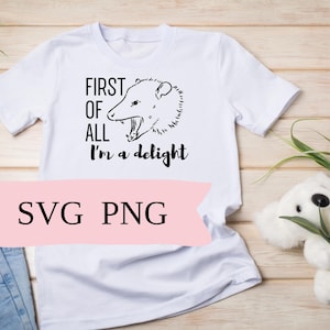 Soy una zarigüeya encantadora, archivo de descarga digital, diseño de camiseta, camiseta divertida, alimañas, descarga instantánea