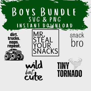 Boys SVG Bundle | Funny Boy Quotes PNG | Little Dude Sayings | Toddler Boy Shirt Designs | Baby Boy Clipart | Instant Download