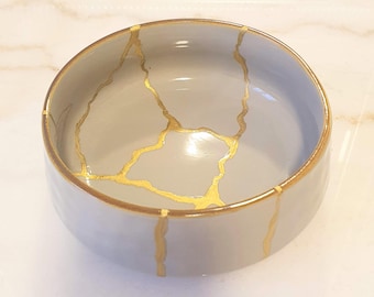 Gray Ceramic Bowl 14.5 cm, Symbolic Gift, Meaningful Gift, Thoughtful Gift for Her, Healing Gift