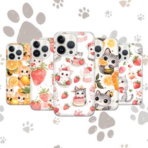 Cute Cat Lover Cartoon Kitty Telefoonhoesje voor iPhone 16 15 14 13 Pro Max Plus Mini / hoesje voor Samsung S25 S24 S23 S22 S21 Ultra / Google Pixel