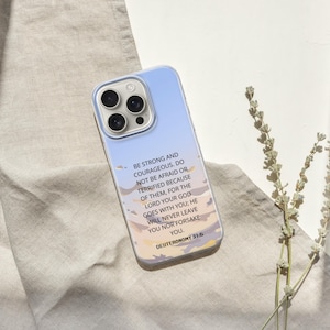 Christian Phone Case, Bible Verse, Jesus, Cross, Scripture, Faith, Religious, Spiritual Gift Art Cover for iPhone, Samsung and Google Pixel