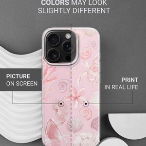 Sea Shell Phone Case Coastal Beach Ocean Cover for iPhone 17Pro, 16, 15, 14, 13, 12, Samsung S26, S25, S24FE, S23, A16, A56, Pixel 10, 9Pro image 12