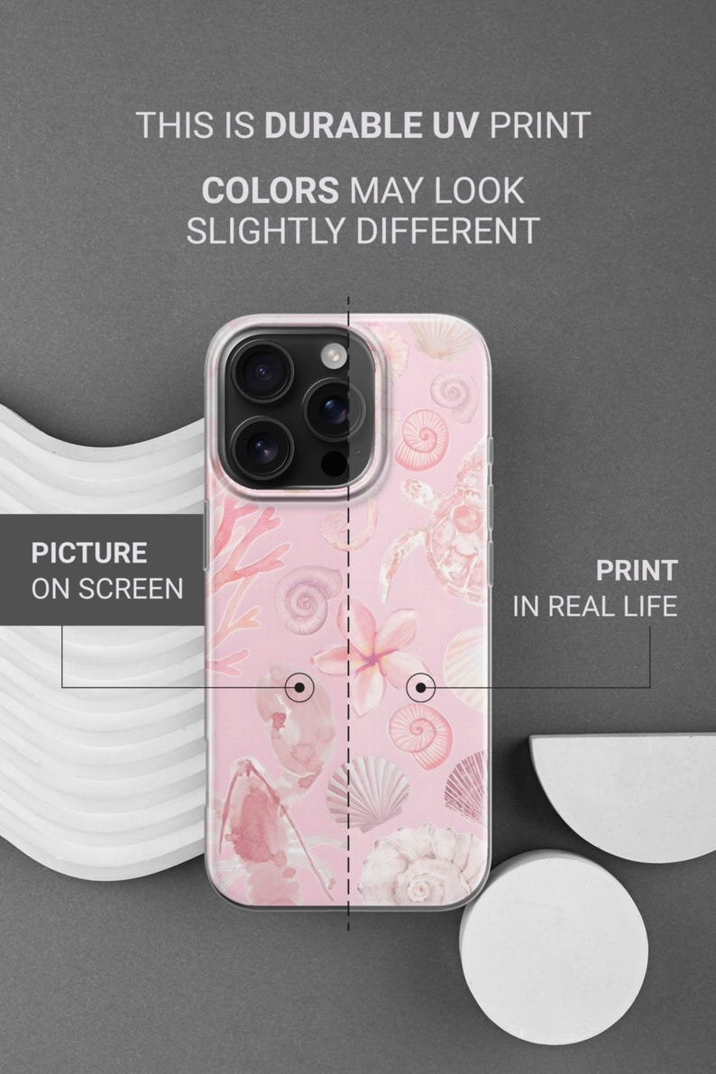 Sea Shell Phone Case Coastal Beach Ocean Cover for iPhone 17Pro, 16, 15, 14, 13, 12, Samsung S26, S25, S24FE, S23, A16, A56, Pixel 10, 9Pro image 12