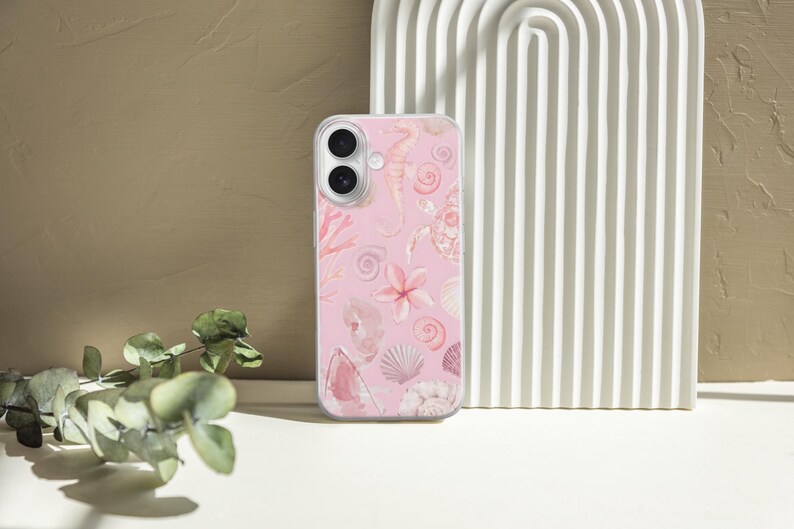 Sea Shell Phone Case Coastal Beach Ocean Cover for iPhone 17Pro, 16, 15, 14, 13, 12, Samsung S26, S25, S24FE, S23, A16, A56, Pixel 10, 9Pro image 9