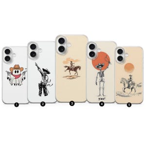 Western Phone Case Cowboy Rodeo Cover Fit for iPhone 16Pro, 15, 14, 13, 12, 11, Samsung S25, S24FE, S23, A16, A56, A15, Pixel 9Pro, 8A, 7A