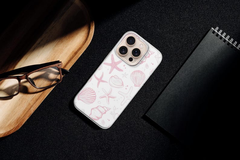 Sea Shell Phone Case Coastal Beach Ocean Cover for iPhone 17Pro, 16, 15, 14, 13, 12, Samsung S26, S25, S24FE, S23, A16, A56, Pixel 10, 9Pro image 14