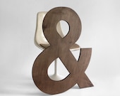 Wood Ampersand Letter - Wall Hanging, Baby Name, Nursery, Wedding, Personalized