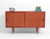 Vintage Danish Teak Credenza - Mid Century, Modern, Wood, Buffet, Cabinet, Dresser