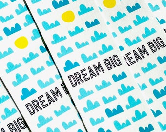 Dream Big bookmark // fun bookmark // bookmarks for kids // dream // teacher gift // under 5