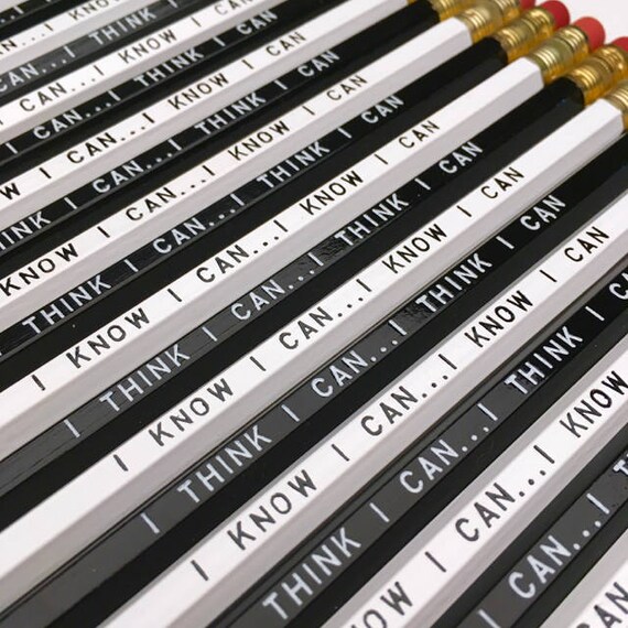Motivational Pencils Set Of 6 Pencils Imprinted Pencils Etsy