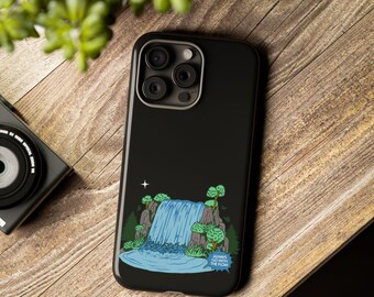 Scenic Illustration Case, Motivational Quote Phone Cover, Nature-Inspired Tough Case, Cool Unique Gift for Adventure or Outdoor Lovers