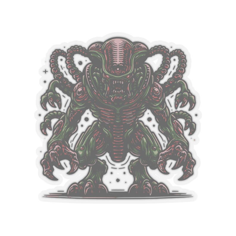 Xenomorph Alien Sticker, Cool Sci-fi Decal, Alien Creature Vinyl ...