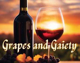 Grapes and Gaiety: A Coloring Book For The Sophisticated Sipper