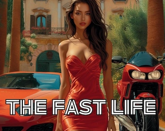 Cars, Bikes & Glamorous Women Coloring Book (PDF File)