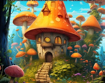 Shades of Shrooms: A Sophisticated Mushroom Coloring Escapade