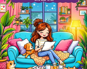 Girl's World Coloring Book: Activity & Comfy Designs (PDF Download