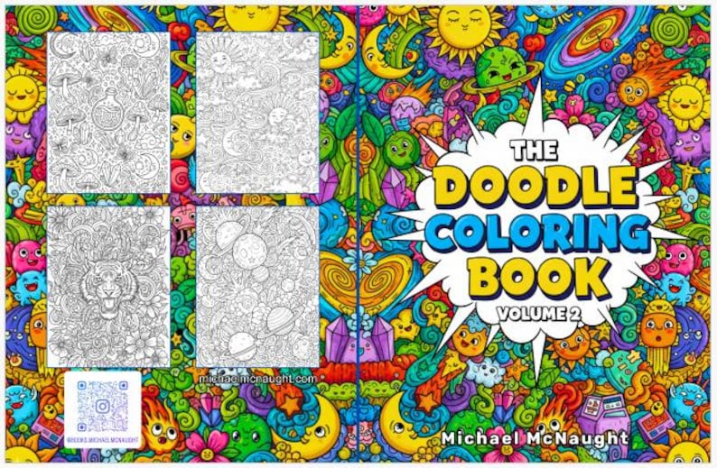 The Doodle Coloring Book: Volume 2 - Etsy