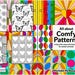 All About Comfy Patterns: A Big, Bold-easy Coloring Book for Adults and ...