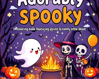 Ghost Coloring Book: Adorably Spooky Halloween Activity (PDF)